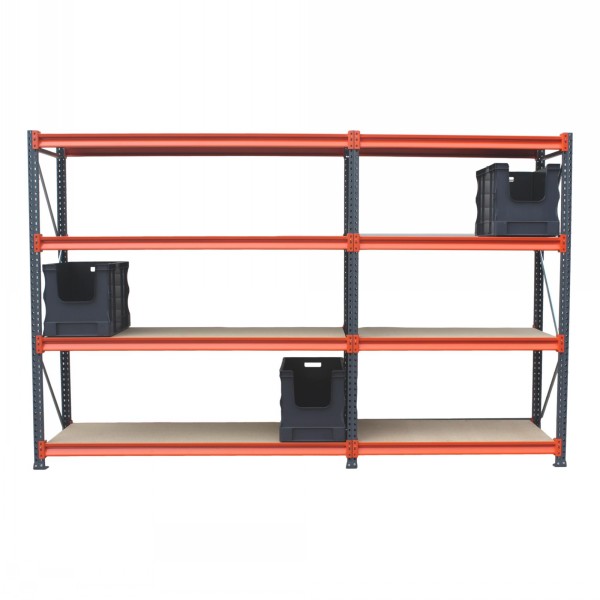 MegaRack Longspan Shelving with Chipboard Decks 3JC